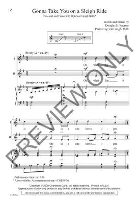 Gonna Take You on a Sleigh Ride - Wagner - Choral Octavo - 2-Pt Accompanied