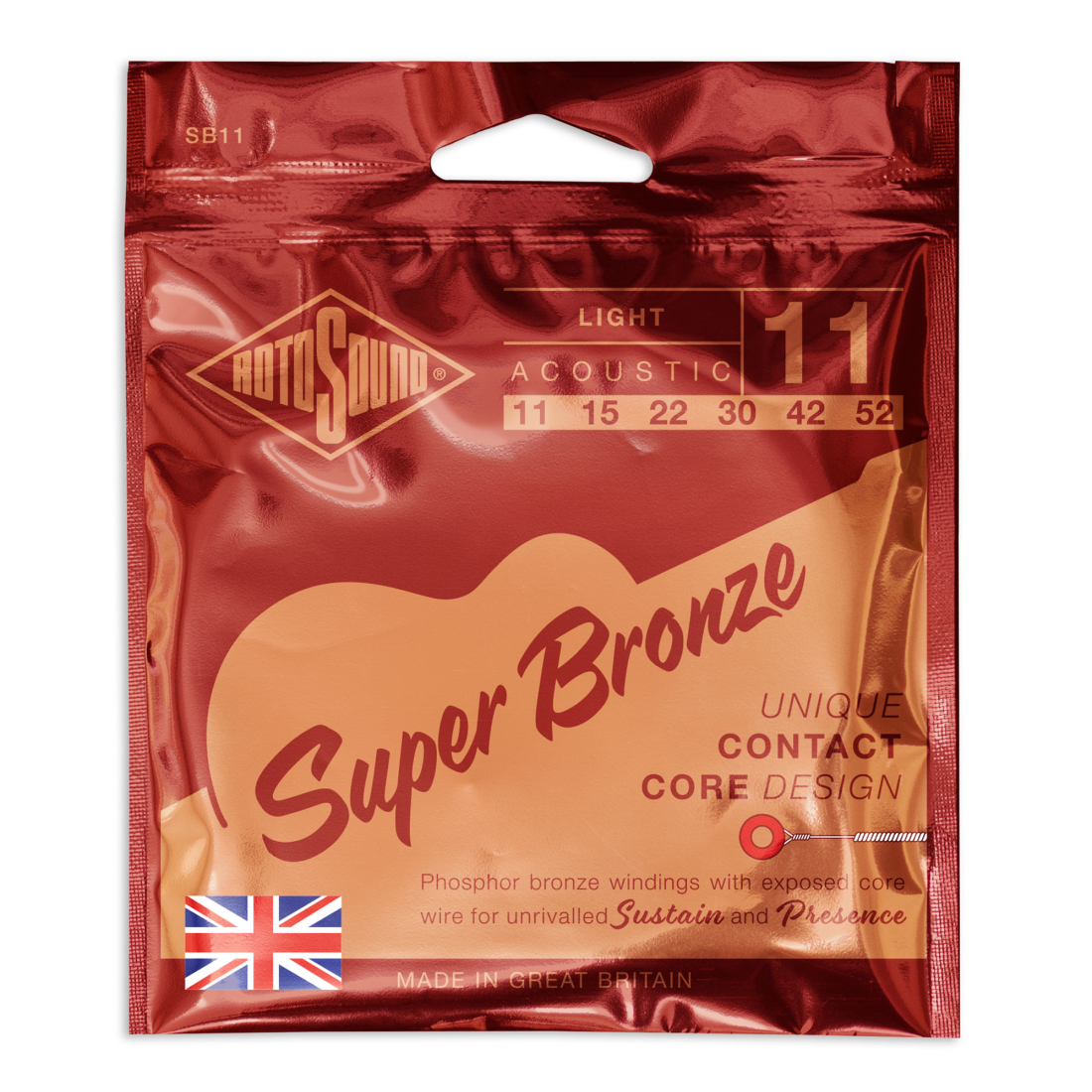 Super Bronze Acoustic Strings 11-52