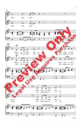 Ooey-Gooey Cinnamon Bun - Beck/Fisher - Choral Octavo - 2-Pt Accompanied