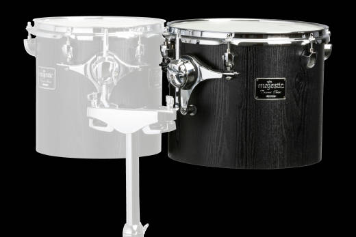 Majestic Percussion - Concert Black 12x10 Single Headed Concert Tom