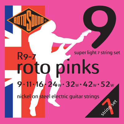 Rotosound - Nickel Light Electric Strings 9-52 (7 String Set)
