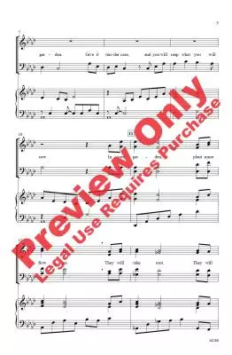 Grow Your Garden - Althouse - Choral Octavo - SATB Accompanied