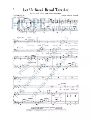 Let Us Break Bread Together - Krogstad - Choral Octavo - SATB Accompanied