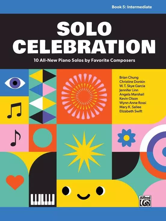 Solo Celebration, Book 5: 10 All-New Piano Solos by Favorite Composers - Piano - Book