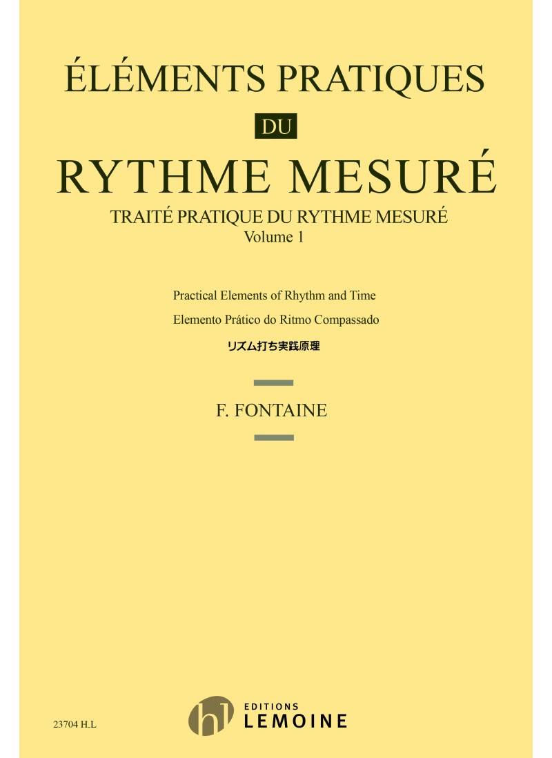 Elements Pratiques du Rythme Mesure, Vol.1 - Fontaine - Theory - Book