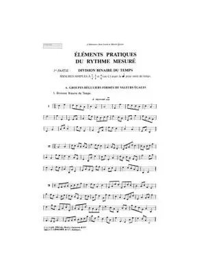 Elements Pratiques du Rythme Mesure, Vol.1 - Fontaine - Theory - Book