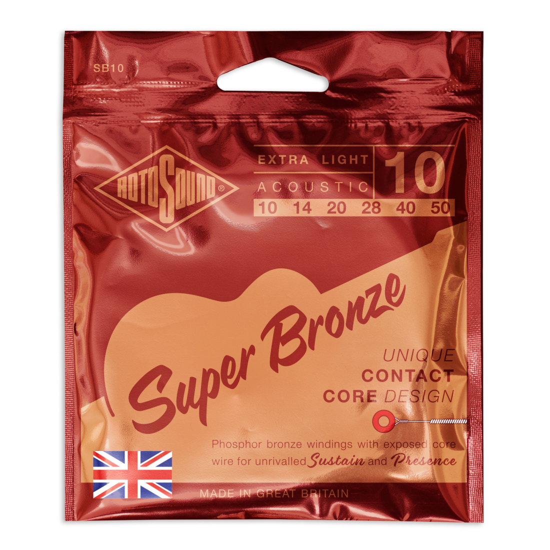 Super Bronze Acoustic Strings 10-50