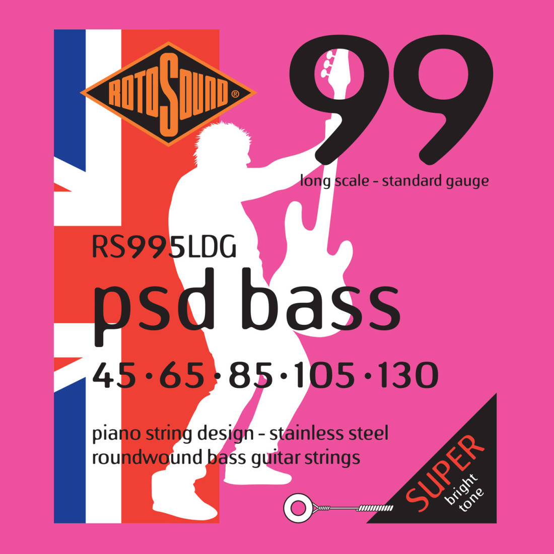PSD Stainless Steel Bass Strings 45-130 (5 String Set)