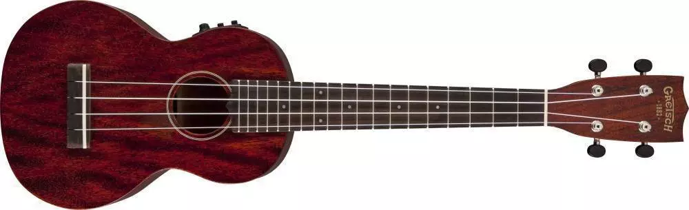 Gretsch G9110-L Concert Long-Neck A-E Ukulele with Gig Bag, Rosewood Fingerboard, Natural