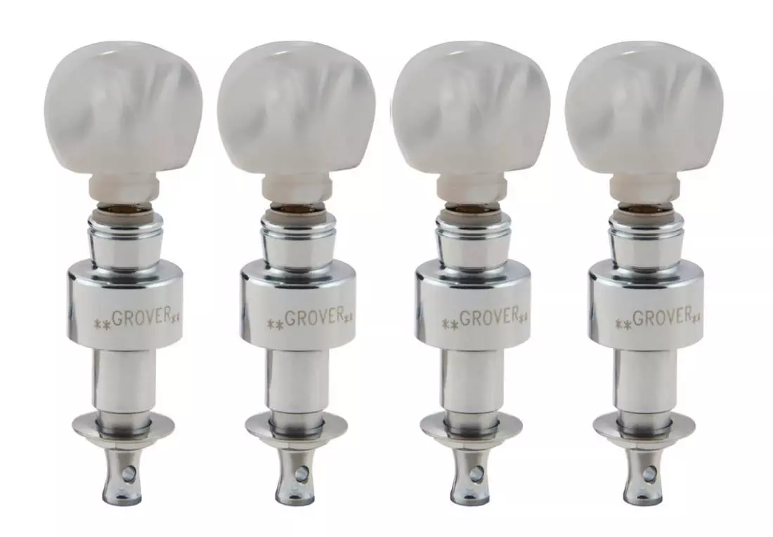 Planetary Geared Banjo Pegs, Set of 4 - Chrome