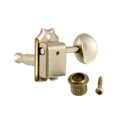 All Parts - Gotoh SD91 6-in-line Staggered Vintage Keys - Aged Nickel