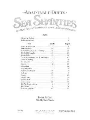 Adaptable Duets: Sea Shanties - Arcari - Bass - Book
