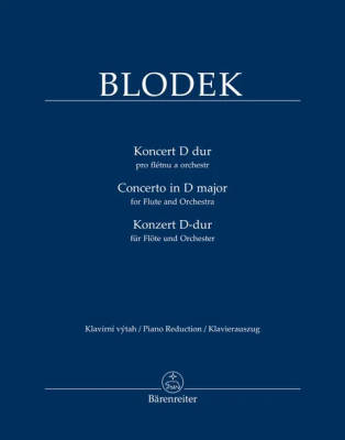 Baerenreiter Verlag - Concerto for Flute and Orchestra in D major - Blodek/Koronthaly/Vytlacil - Flute/Piano - Sheet