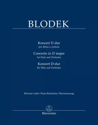 Baerenreiter Verlag - Concerto for Flute and Orchestra in D major - Blodek/Koronthaly/Vytlacil - Flute/Piano - Sheet