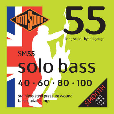 Solo Bass Pressure Wound Bass Strings 40-100
