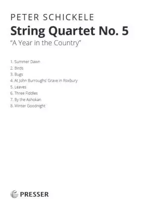 String Quartet No. 5 (A Year in a Country) - Schickele - 2 Violins/Viola/Cello