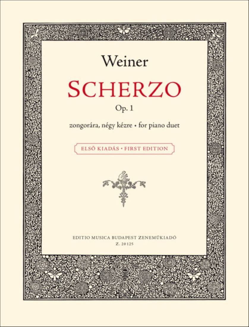Scherzo, Op. 1 - Weiner - 1P4H - Book