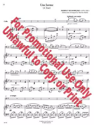 12 Lyrical Classics for Cello - Bailly - Cello/Piano - Book
