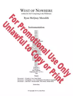 West of Nowhere - Meredith - Concert Band - Gr. 5