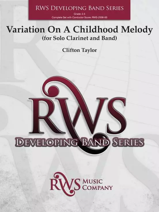 Variation on a Childhood Melody - Taylor - Concert Band - Gr. 2.5