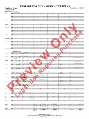 Fanfare for the American Veteran - Loest - Concert Band - Gr. 4.5