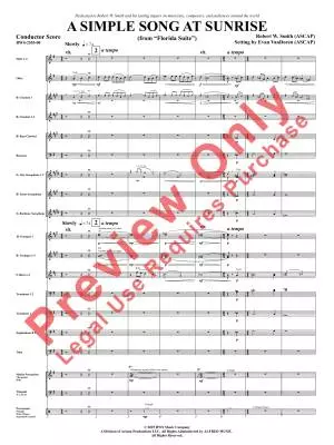 A Simple Song at Sunrise (from \'\'Florida Suite\'\') - Smith/VanDoren - Concert Band - Gr. 3