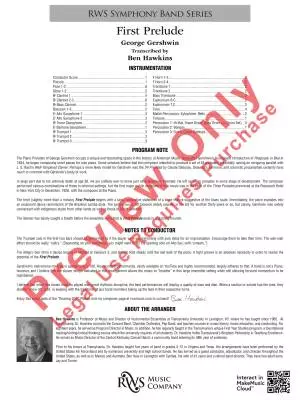 First Prelude - Gershwin/Hawkins - Concert Band - Gr. 5