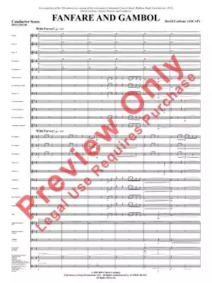 Fanfare and Gambol - Carbone - Concert Band - Gr. 5