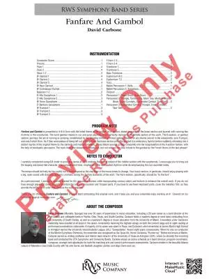 Fanfare and Gambol - Carbone - Concert Band - Gr. 5