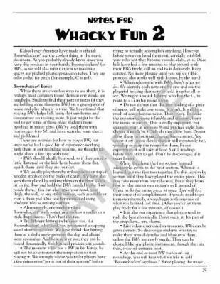 Whacky Fun 2 - Jennings/Riggio/Hitzemann - Teacher\'s Book/Repro Kit/CD - Boomwhackers