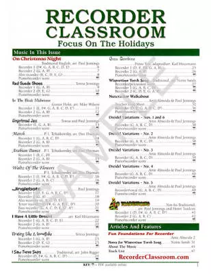 Recorder Classroom: Focus on the Holidays - Book/CD - Recorder