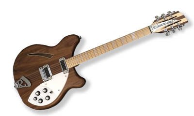 2014 Coy 360 12-String Semi-Hollow Electric Guitar - Walnut