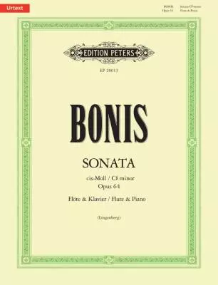 C.F. Peters Corporation - Sonata for Flute and Piano in C-sharp minor Op. 64 - Bonis - Flute/Piano - Book