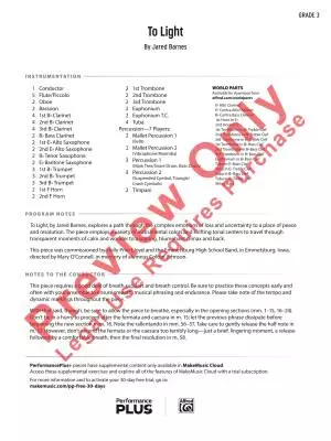 To Light - Barnes - Concert Band - Gr. 3