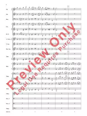 Bourree - Krieger/Strommen - Concert Band - Gr. 3