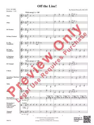 Off the Line! - Roszell - Concert Band - Gr. 1
