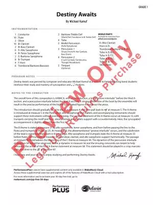 Destiny Awaits - Kamuf - Concert Band - Gr. 1