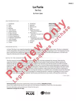 La Furia (The Fury) - Lopez - Concert Band - Gr. 2