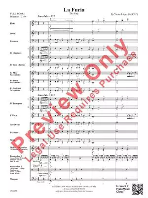 La Furia (The Fury) - Lopez - Concert Band - Gr. 2