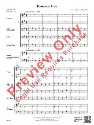 Dynamic Duo - Palmer - String Orchestra - Gr. 1