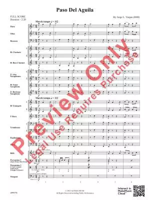 Paso Del Aguila - Vargas - Concert Band - Gr. 2