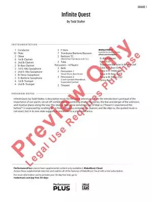 Infinite Quest - Stalter - Concert Band - Gr. 1