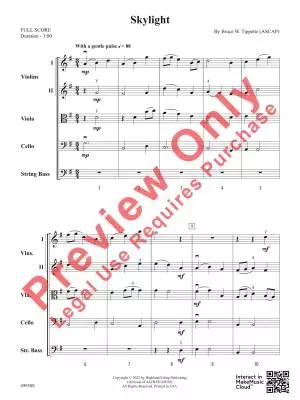 Skylight - Tippette - String Orchestra - Gr. 2
