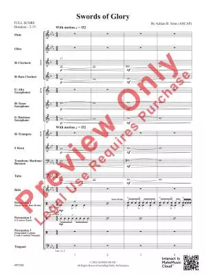Swords of Glory - Sims - Concert Band - Gr. 1.5