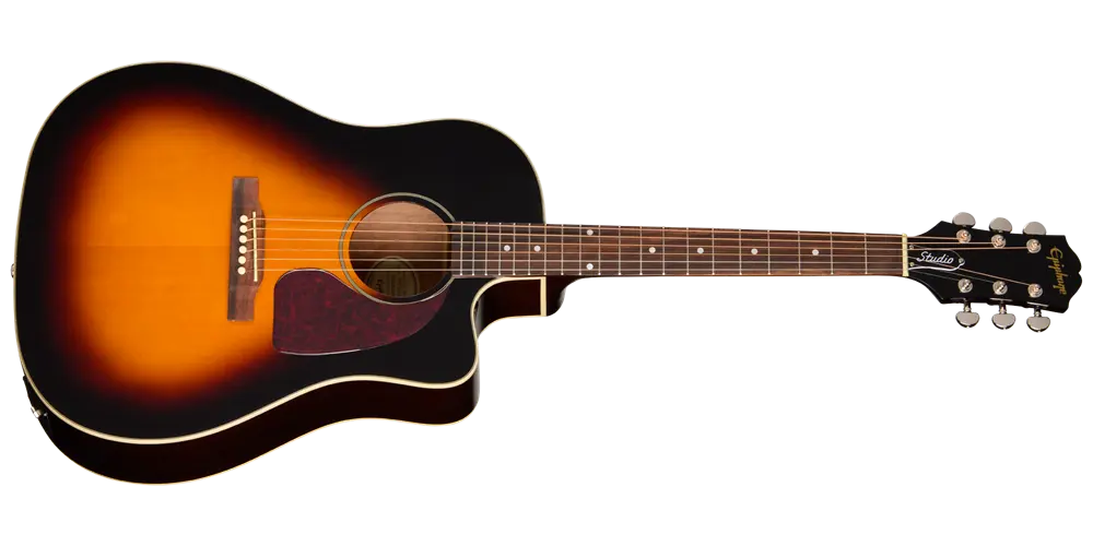 J-45 Studio EC Acoustic/Electric Guitar with Gigbag - Vintage Sunburst