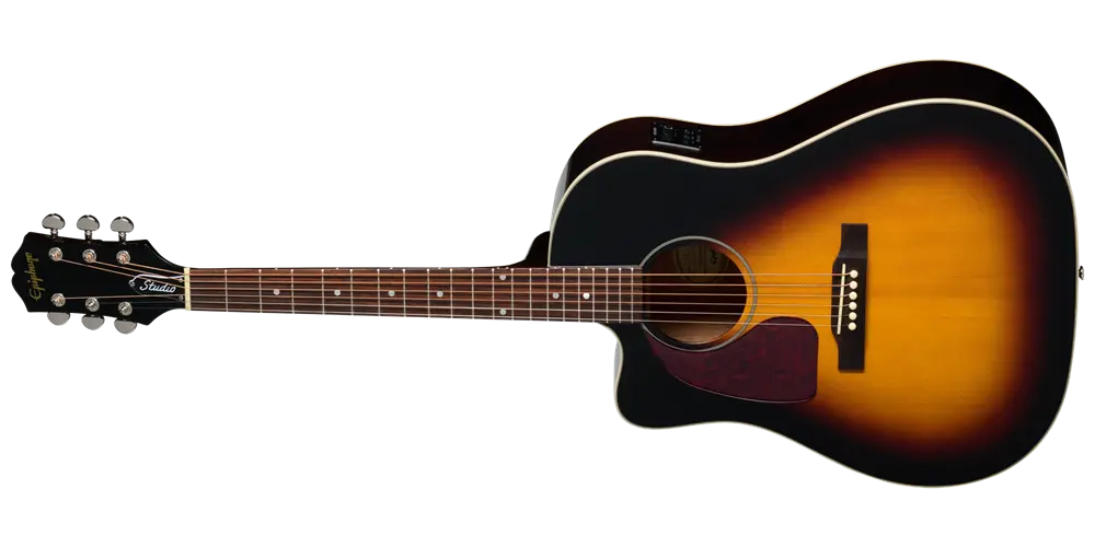 J-45 Studio EC Acoustic/Electric Guitar with Gigbag - Vintage Sunburst (Left Handed)