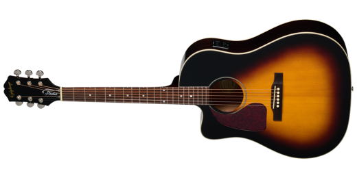 Epiphone - J-45 Studio EC Acoustic/Electric Guitar with Gigbag - Vintage Sunburst (Left Handed)