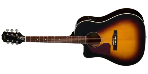 Epiphone - J-45 Studio EC Acoustic/Electric Guitar with Gigbag - Vintage Sunburst (Left Handed)