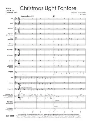 Christmas Light Fanfare  - Standridge - Concert Band - Gr. 1.5