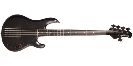 Ernie Ball Music Man - DarkRay 5-String Bass with Case - Stealth Black
